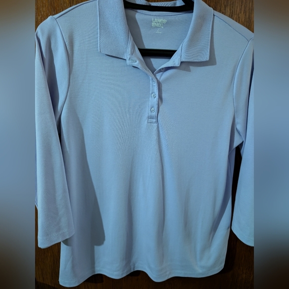 Lands' End Tops - Lands' End Women's Light Lavender 🪻 Button Shirt